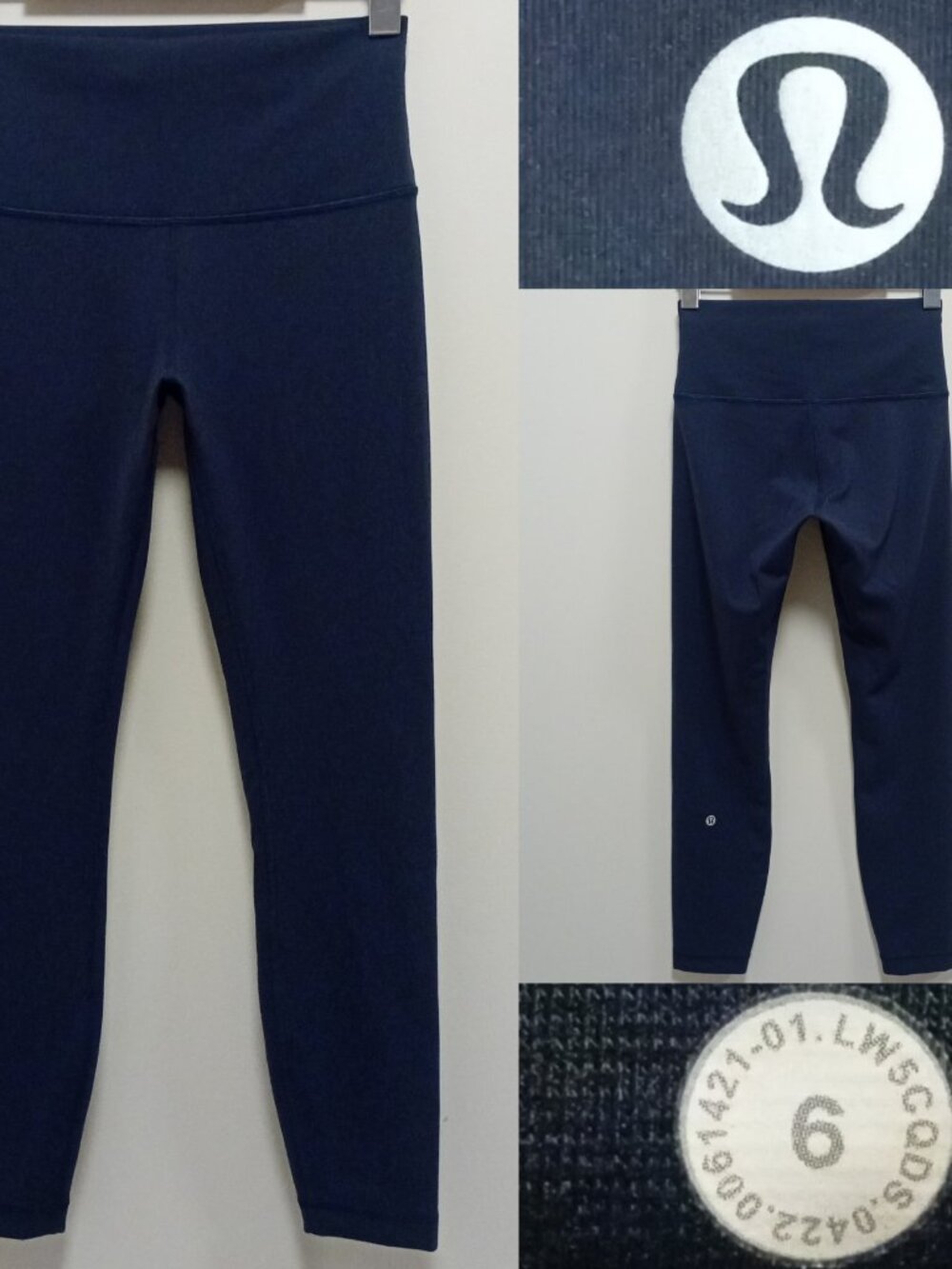 Lululemon Wunder Train Tight 25" True Navy (First Release) Everlux 6 Small